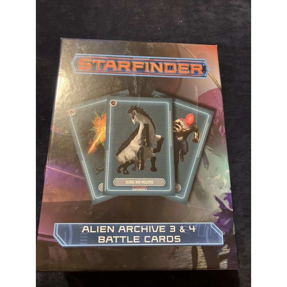 Starfinder Alien Archive 3 & 4 Battle Cards Paizo RPG Accessory PZO7428 NEW